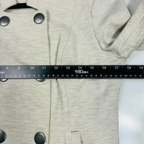Cabi Knit Moto Jacket Double Breasted Button Front Blazer Neutral Size S - Picture 9 of 13